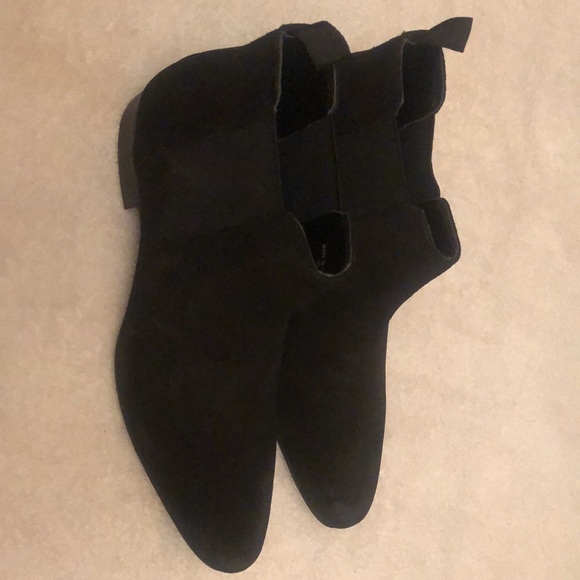 Black Suede Chelsea Boots - Picture 3 of 9